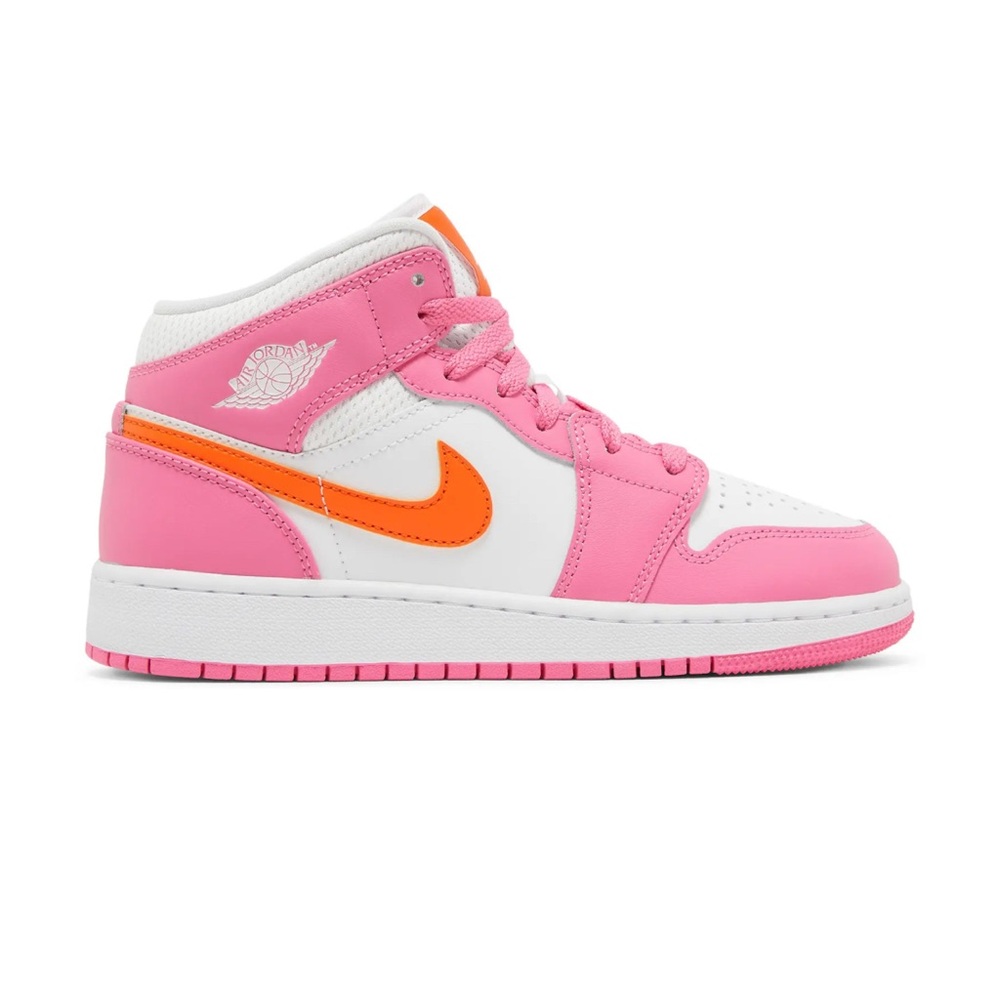 Nike Pink and Orange High-Top Sneakers